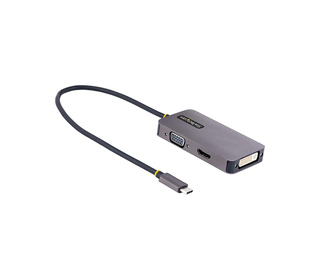 StarTech.com Adaptateur USB C vers HDMI VGA - Dock USB C Multiport Digital/AV - Adaptateur USB Type C Jusqu'à 4K60Hz - Station d