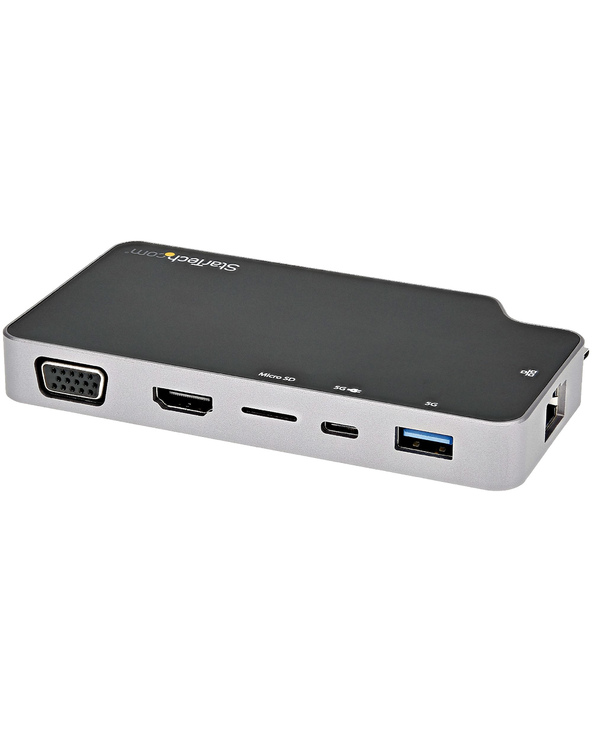StarTech.com Adaptateur Multiport USB C - USB-C vers 4K HDMI ou VGA avec 100W Power Delivery Pass-through, 2-Port 10Gbps USB Hub