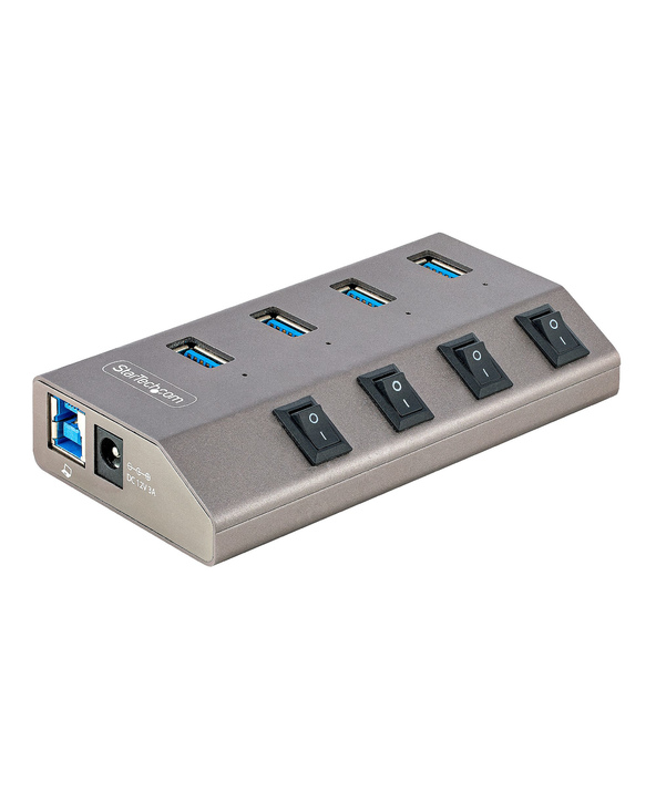 StarTech.com Hub USB-C avec Auto-Alimenté à 4 Ports - Hub USB Type C vers USB-A pour PC de Bureau/Portable - Hub USB 3.0 5Gbps a