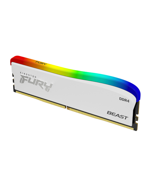 Kingston Technology FURY 8GB 3200MT/s DDR4 CL16 DIMM Beast blanc RGB SE
