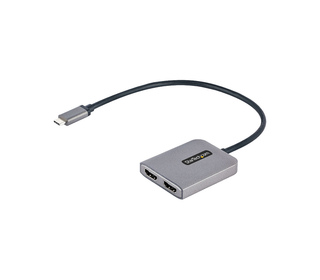 StarTech.com Adaptateur USB-C vers Double HDMI, Hub USB Type-C Multi-Moniteur MST, Double Écran HDMI 4K 60Hz pour Ordinateur Por