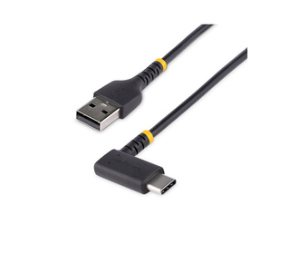 StarTech.com Câble USB A vers USB C de 1m - Câble de Chargement USB C Noir - Fibre Aramide Robuste - Chargeur Rapide USB-C 2.0 -