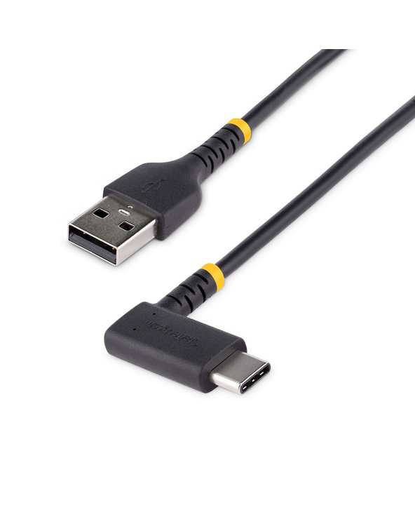 StarTech.com Câble USB A vers USB C de 1m - Câble de Chargement USB C Noir - Fibre Aramide Robuste - Chargeur Rapide USB-C 2.0 -