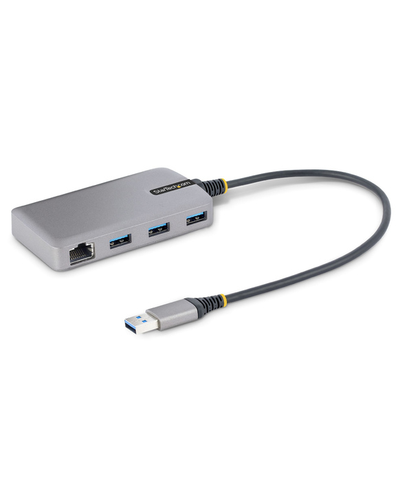 StarTech.com Hub USB 3 Ports - 3x Ports USB-A - Gigabit Ethernet (RJ45) - Mini Hub USB, USB 3.0 5Gbps - Alimentation par Bus - H