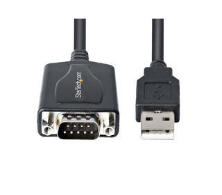 StarTech.com Câble USB vers RS232 de 1m - Câble Convertisseur USB vers RS232 DB9 Mâle avec Rétention du Port COM - Prolific IC -