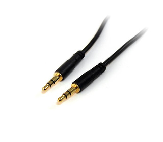 StarTech.com Câble slim audio stéréo de 3,5 mm (M/M) - 4,6 m - Connecteurs plaqués en or