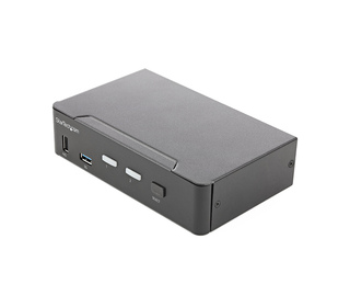 StarTech.com Commutateur KVM HDMI, 2 Ports - Moniteur Unique 4K 60Hz Ultra HDR - Commutateur KVM de Bureau HDMI 2.0 avec Hub USB