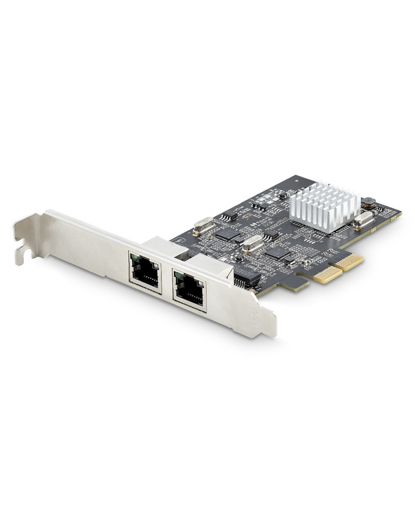 StarTech.com Carte Réseau PCIe à 2 Ports 2,5 Gbps NBASE-T, Intel I225-V - Carte Réseau pour PC - Carte Réseau Ethernet Multi-Gig