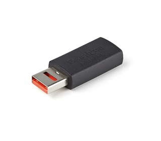 StarTech.com Adaptateur Chargeur USB Sécurisé - Data Blocker - Charge Only USB-A Mâle vers Femelle - Protection Chargeur No-Data