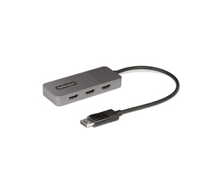 StarTech.com Hub MST à 3 Ports - DisplayPort vers 3x HDMI, Trois Moniteurs 4K 60Hz, Adaptateur Vidéo Multi-Moniteur DP 1.4, Câbl