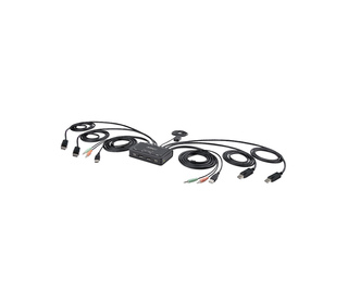 StarTech.com C2-DD46-UA2-CBL-KVM commutateur écran, clavier et souris Noir