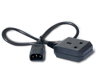 APC C14/BS1363 0.6m Noir 0,6 m Coupleur C14