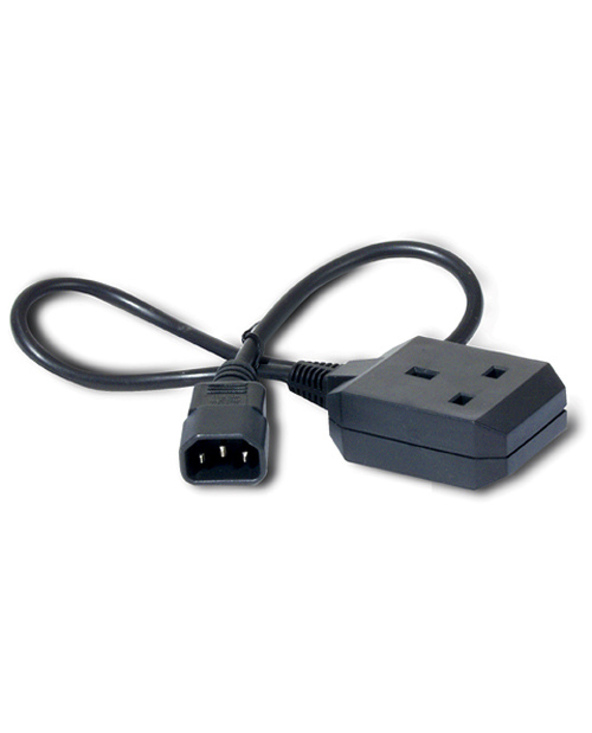 APC C14/BS1363 0.6m Noir 0,6 m Coupleur C14