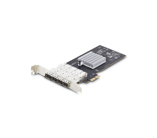 StarTech.com Carte Réseau GbE SFP à 4 Port, PCIe 2.0 x2, Intel I350-AM4, Carte Contrôleur 4x 1GbE, 1000BASE Cuivre/Fibre Optique