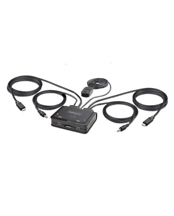 StarTech.com C2-D46-UC2-CBL-KVM commutateur écran, clavier et souris Noir