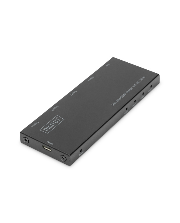 Digitus Séparateur HDMI ultraplat, 1 x 4, 4K / 60 Hz