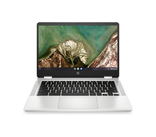 HP Chromebook x360 14A-CA0063NF 14" CELERON 4 Go Argent