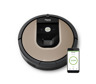 iRobot Roomba 966 robot aspirateur 0,6 L Sans sac Noir, Argent