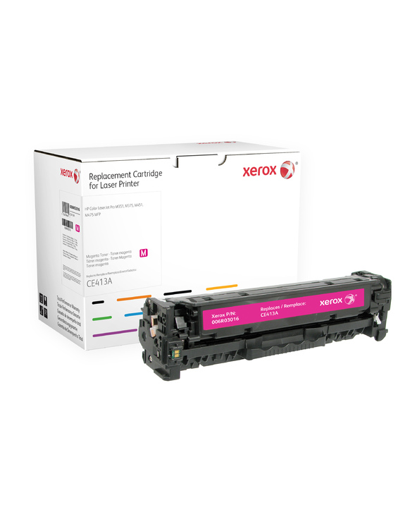 Xerox Toner magenta. Equivalent à HP CE413A. Compatible avec HP Colour LaserJet M351A, Colour LaserJet M375MFP, Colour LaserJet 