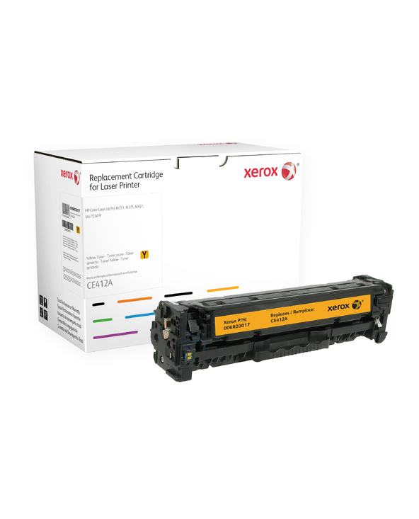 Xerox Toner jaune. Equivalent à HP CE412A. Compatible avec HP Colour LaserJet M351A, Colour LaserJet M375MFP, Colour LaserJet M4