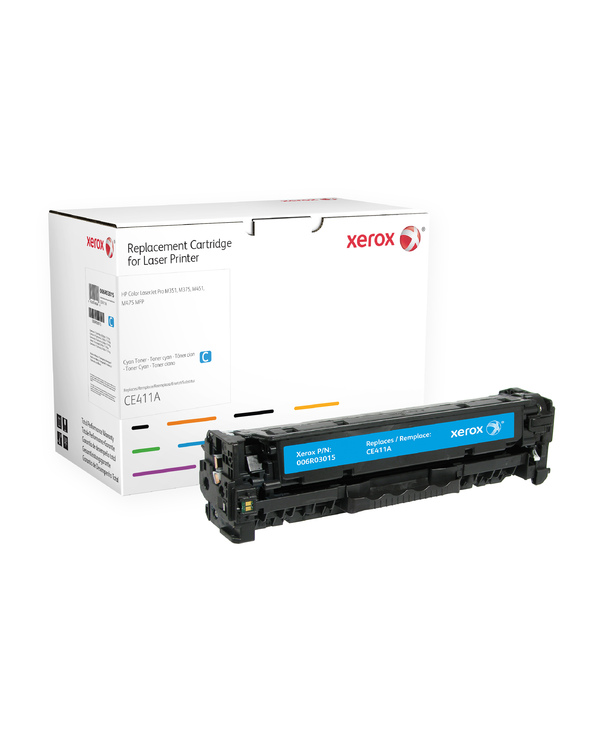 Xerox Toner cyan. Equivalent à HP CE411A. Compatible avec HP Colour LaserJet M351A, Colour LaserJet M375MFP, Colour LaserJet M45