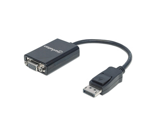 Manhattan 151962 câble vidéo et adaptateur 0,15 m DisplayPort VGA (D-Sub) Noir