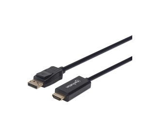 Manhattan 152662 câble vidéo et adaptateur 1 m DisplayPort HDMI Noir