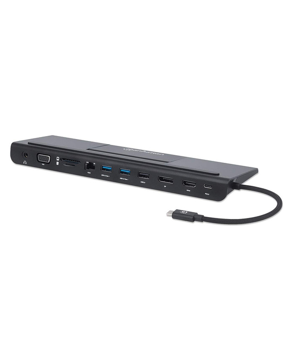 Manhattan 153478 station d'accueil Avec fil USB 3.2 Gen 1 (3.1 Gen 1) Type-C Noir