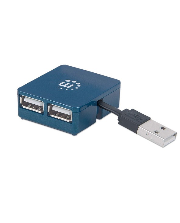 Manhattan 160605 hub & concentrateur USB 3.2 Gen 1 (3.1 Gen 1) Type-A 480 Mbit/s Noir