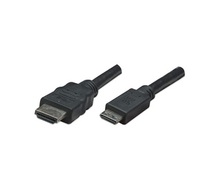Manhattan 304955 câble HDMI 1,8 m HDMI Type A (Standard) HDMI Type C (Mini) Noir