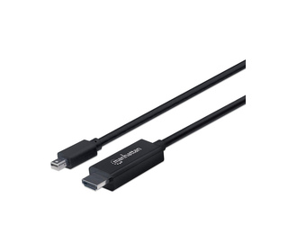 Manhattan 153287 câble vidéo et adaptateur 1,8 m Mini DisplayPort HDMI Type A (Standard) Noir