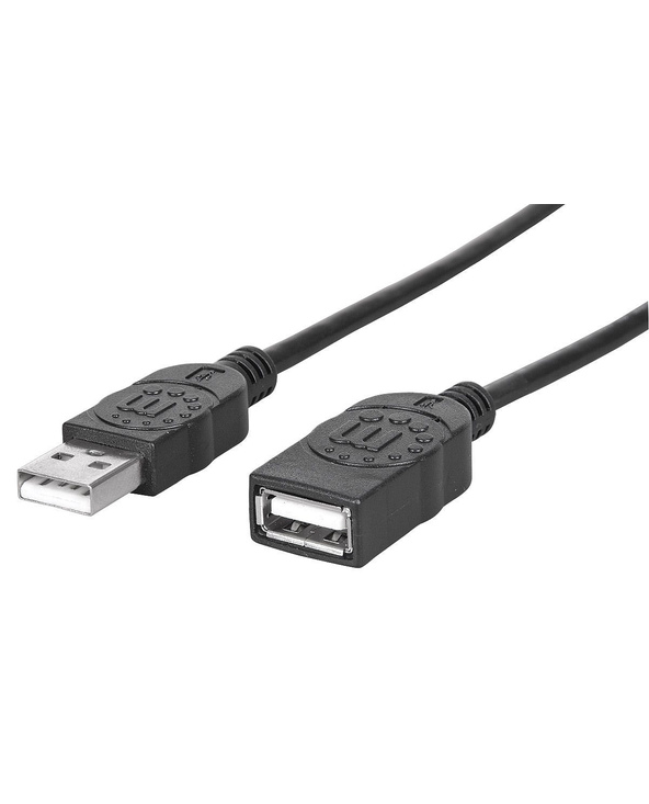 Manhattan 308519 câble USB 1 m USB 2.0 USB A Noir