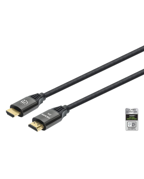 Manhattan 355940 câble HDMI 2 m HDMI Type A (Standard) Noir
