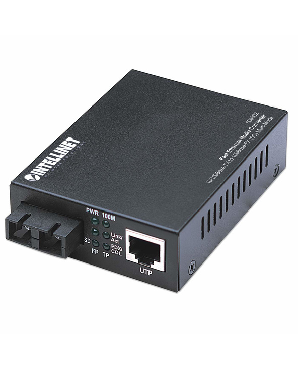 Intellinet 506502 convertisseur de support réseau 100 Mbit/s 1310 nm Multimode Noir
