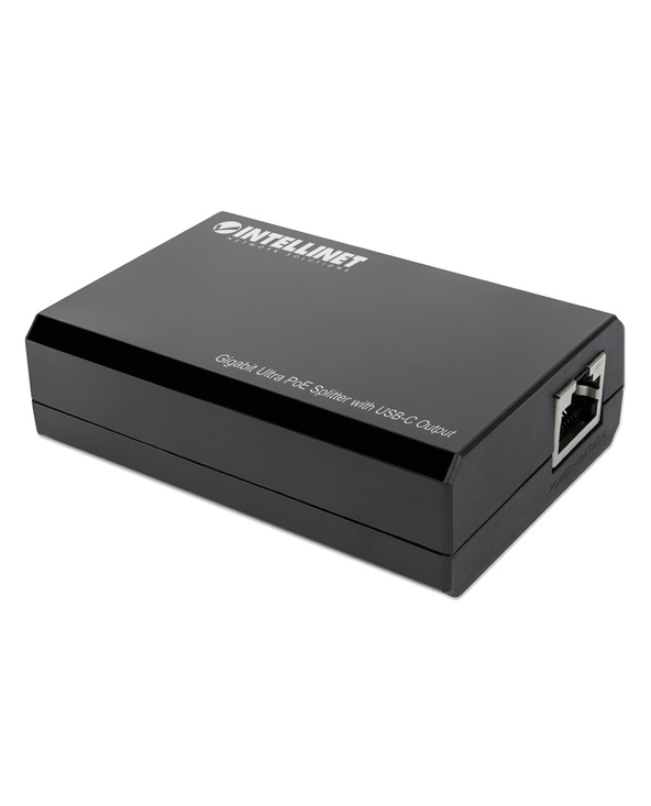 Intellinet 561693 séparateur voix-données Noir Connexion Ethernet, supportant l'alimentation via ce port (PoE)
