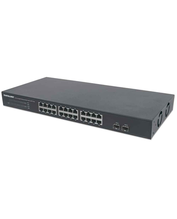 Intellinet 561044 commutateur réseau Non-géré L2 Gigabit Ethernet (10/100/1000) 1U Noir
