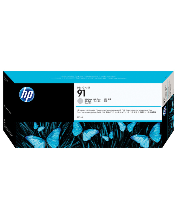 HP 91 DesignJet cartouche d'encre pigmentée gris clair, 775 ml
