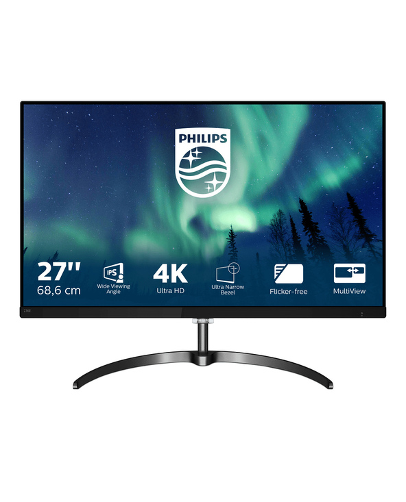 Philips E Line MONITEUR LCD 4K ULTRA HD 276E8VJSB/00 27" LED 4K Ultra HD 5 ms Noir, Métallique
