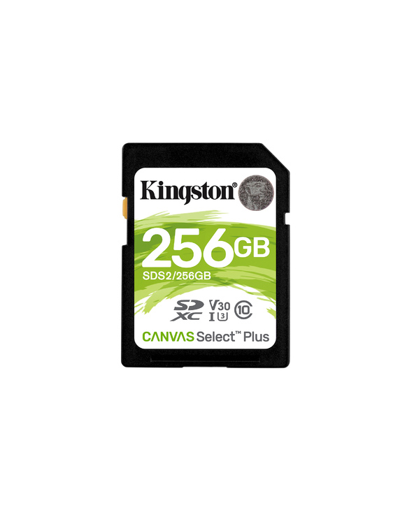 Kingston Technology Carte SDXC Canvas Select Plus 100R C10 UHS-I U3 V30 de 256 Go
