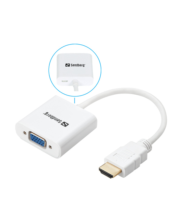 Sandberg HDMI to VGA Converter Sandberg HDMI to VGA Converter