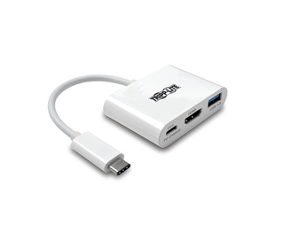 Tripp Lite U444-06N-HU-C station d'accueil USB 3.2 Gen 1 (3.1 Gen 1) Type-C Blanc