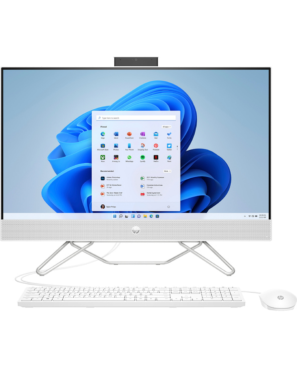HP 27-CB0025NF 27" AMD Ryzen 7 16 Blanc 512 Go