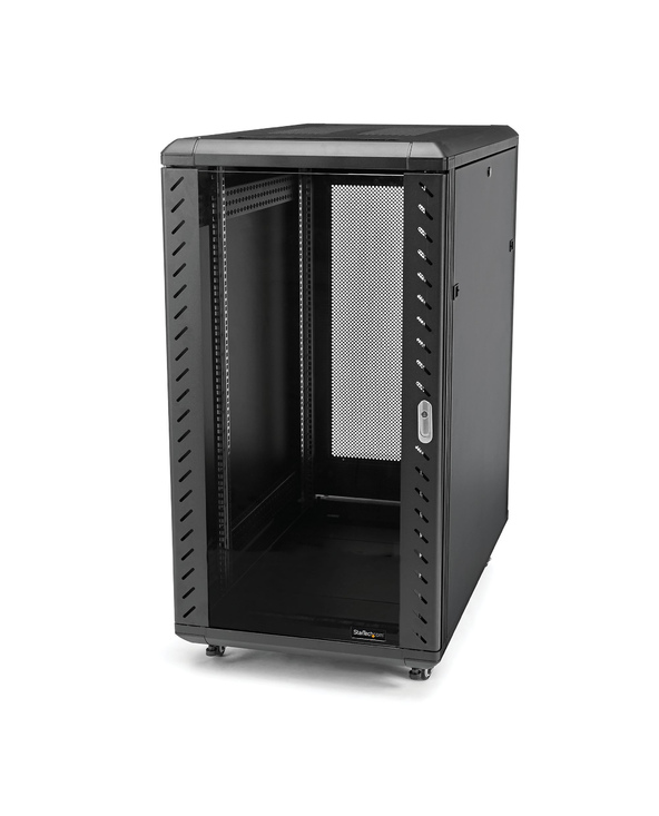 StarTech.com Armoire serveur 18U avec roulettes et pieds de mise à niveau - Profondeur de 81 cm