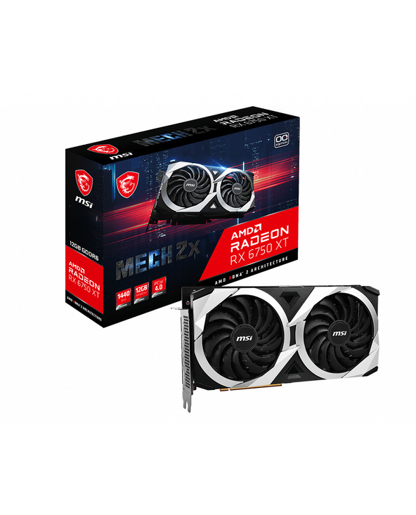 MSI MECH Radeon RX 6750 XT 2X 12G OC AMD 12 Go GDDR6