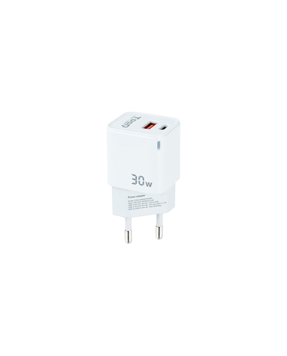 TooQ TQWC-GANQCPD30WT chargeur d'appareils mobiles Universel Blanc Secteur Charge rapide Intérieure