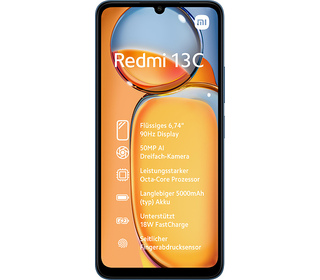 Xiaomi Redmi 13C 6.74" 256 Go Bleu, Marine