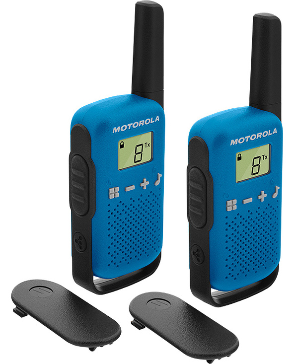 Motorola TALKABOUT T42 radio bidirectionnelle 16 canaux Noir, Bleu Motorola TALKABOUT T42 radio bidirectionnelle 16 canaux Noir, Bleu