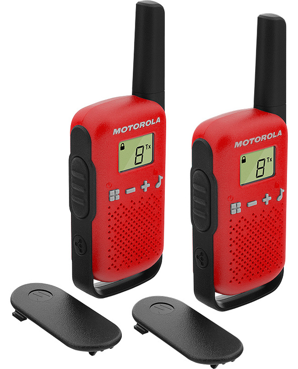 Motorola TALKABOUT T42 radio bidirectionnelle 16 canaux Noir, Rouge Motorola TALKABOUT T42 radio bidirectionnelle 16 canaux Noir, Rouge