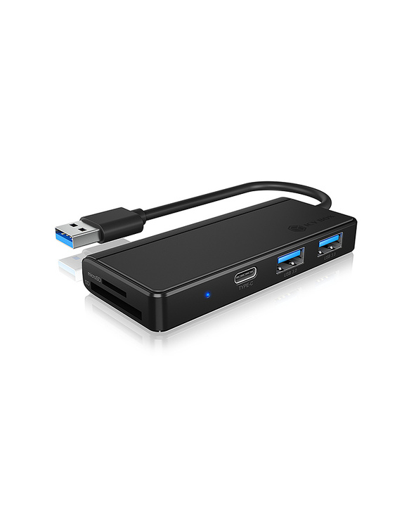 ICY BOX IB-HUB1423CR-U3 USB 3.2 Gen 1 (3.1 Gen 1) Type-A 5000 Mbit/s Noir