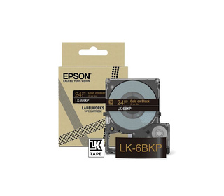 Epson LK-6BKP Noir, Or